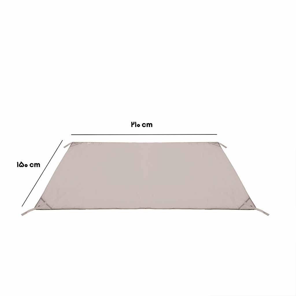 زیرانداز چادر هپی کمپ HIDRO MAT کد 46860 سایز S طوسی