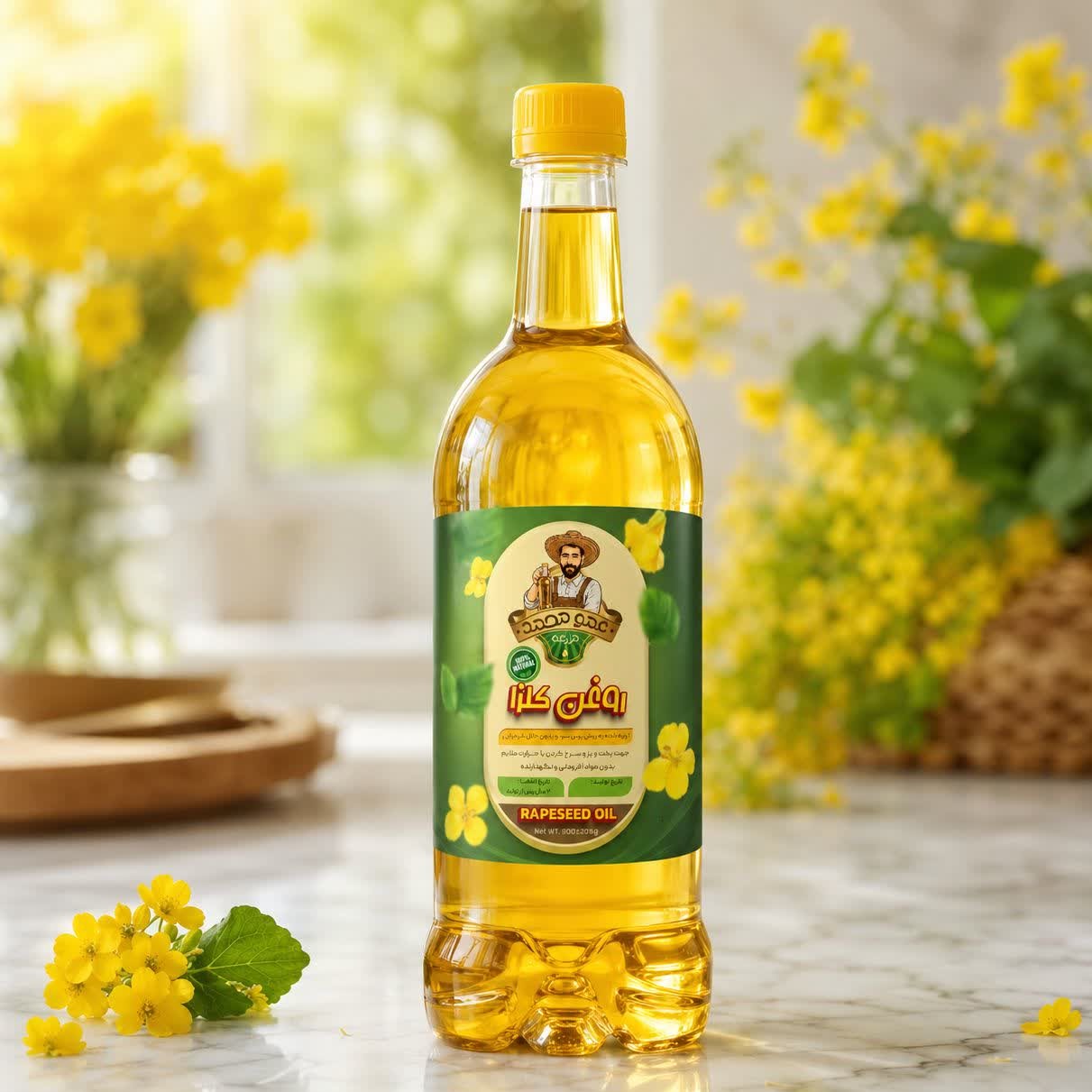 روغن کلزا ایرانی ارگانیک عمو محمد 