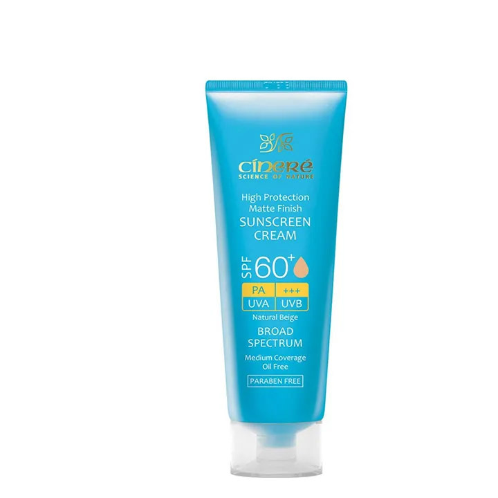کرم ضد آفتاب رنگی بژ روشن فاقد چربی SPF60 سینره