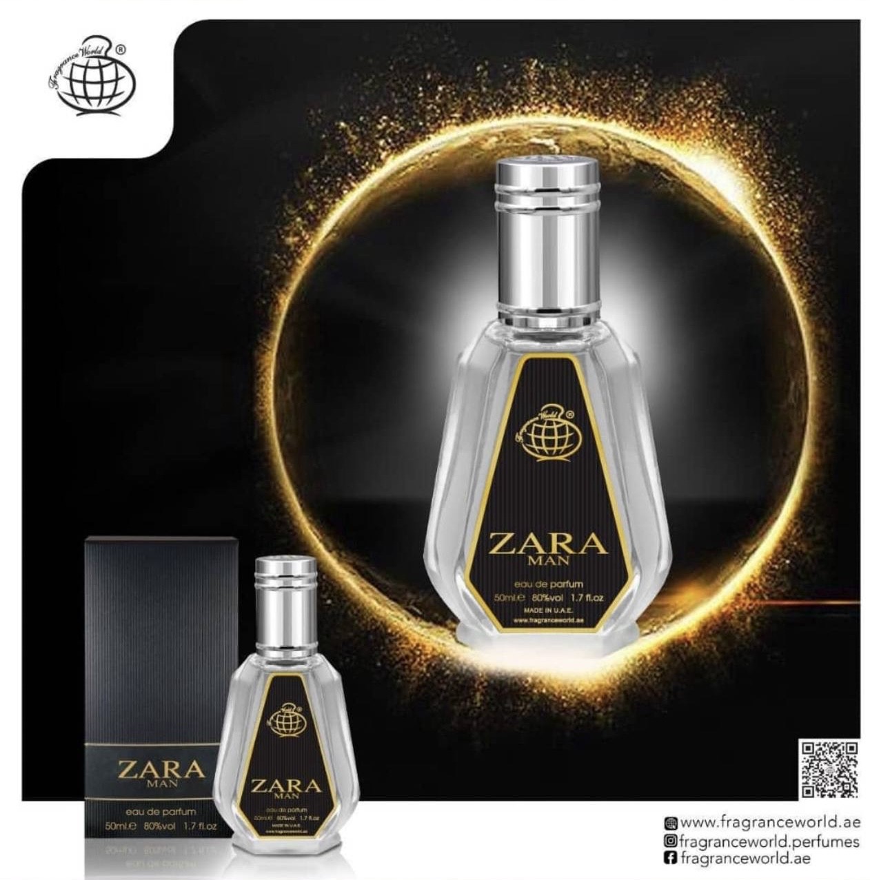 ادکلن زارا من اسپرت فرگرانس ورد حجم 50 میل
