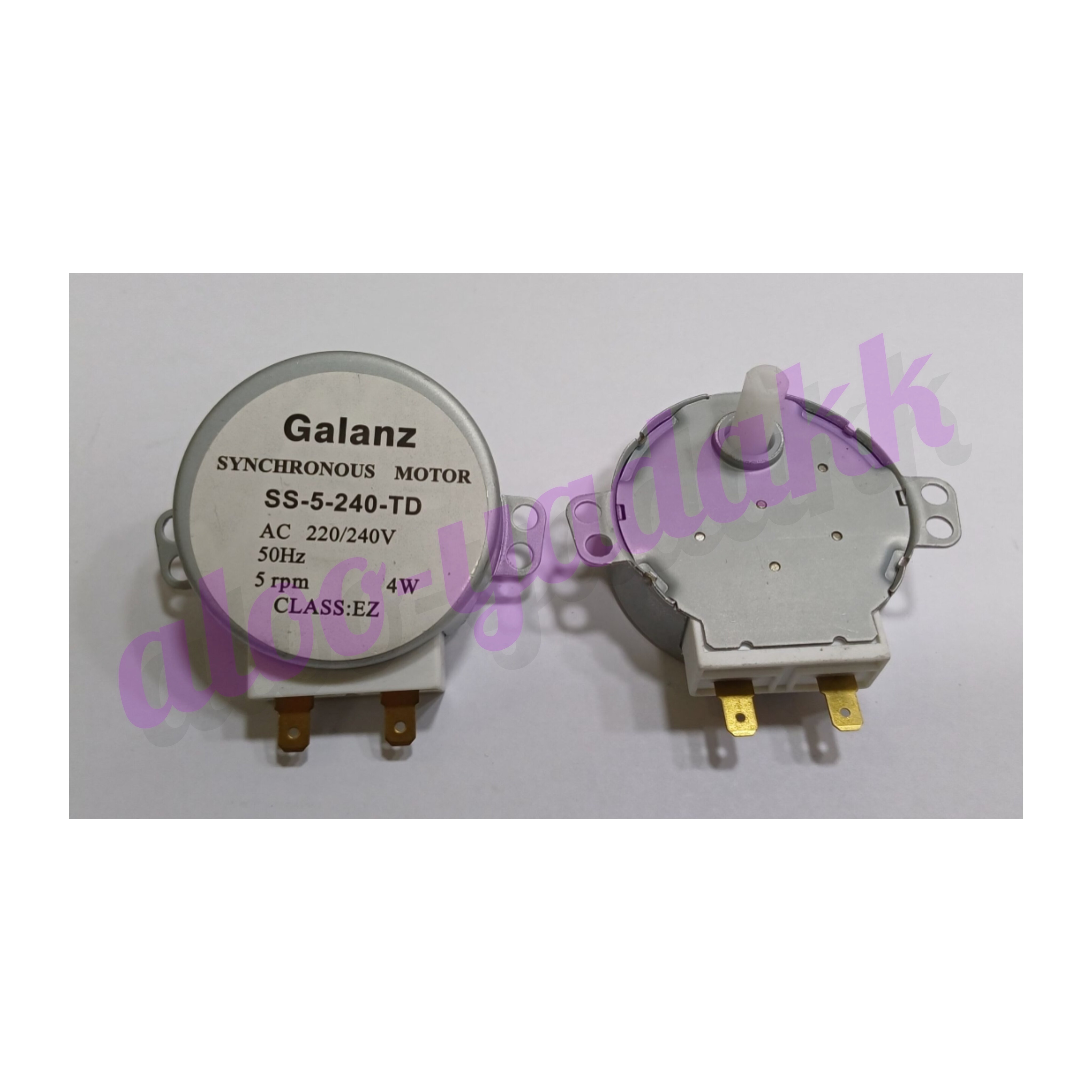 موتور گردان مایکروویو AC 220V شفت بلند مارکGalanz موتور سینی گردان وارداتی درجه یک