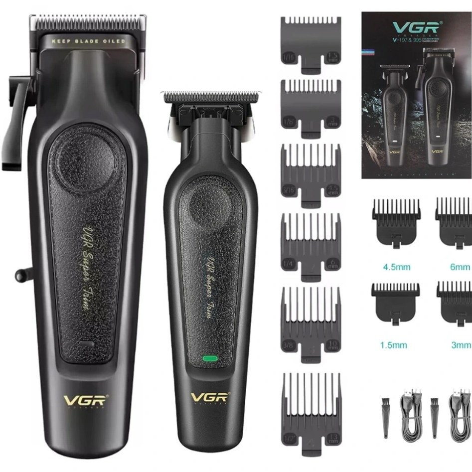 ست ماشین اصلاح وی جی آر مدل V-197 و V-995
