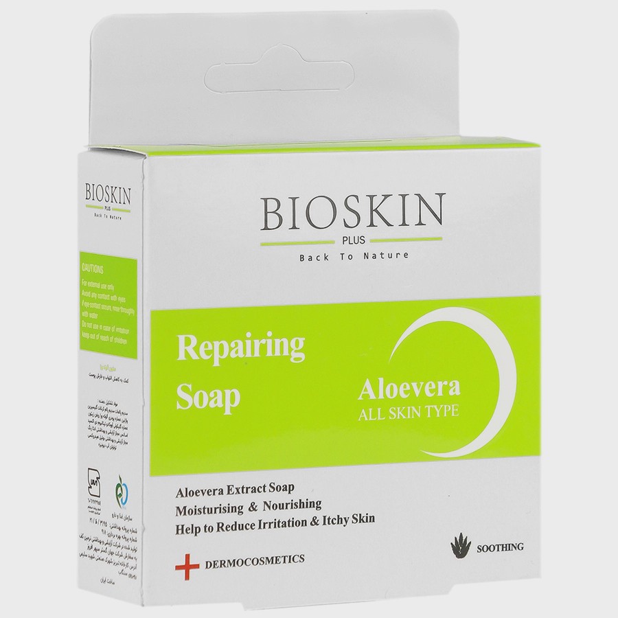 صابون مرطوب کننده آلوئه ورا بایو اسکین مناسب خشک 100 گرم