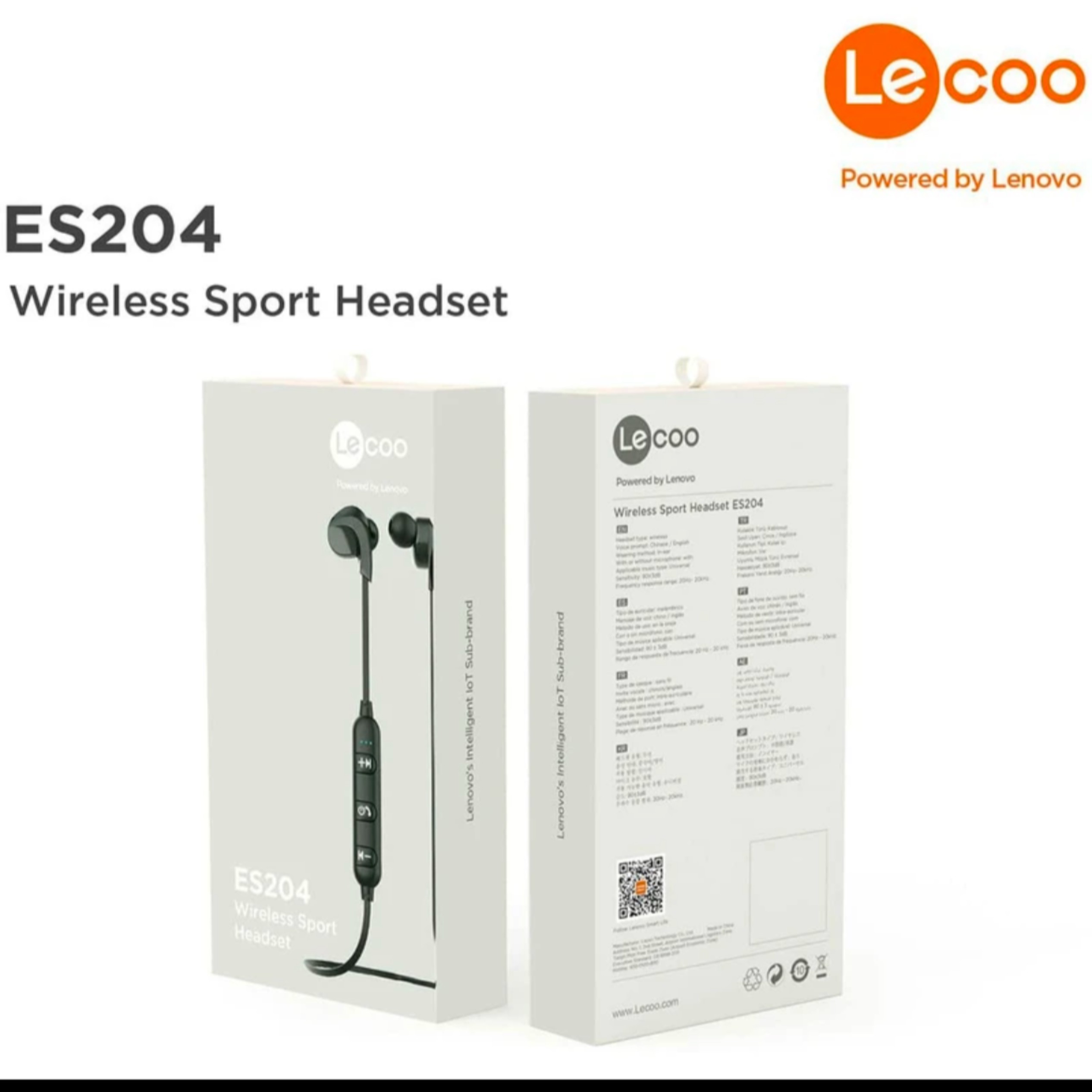 هدفون بلوتوثی دورگردنی لنوو مدل Lecoo ES204