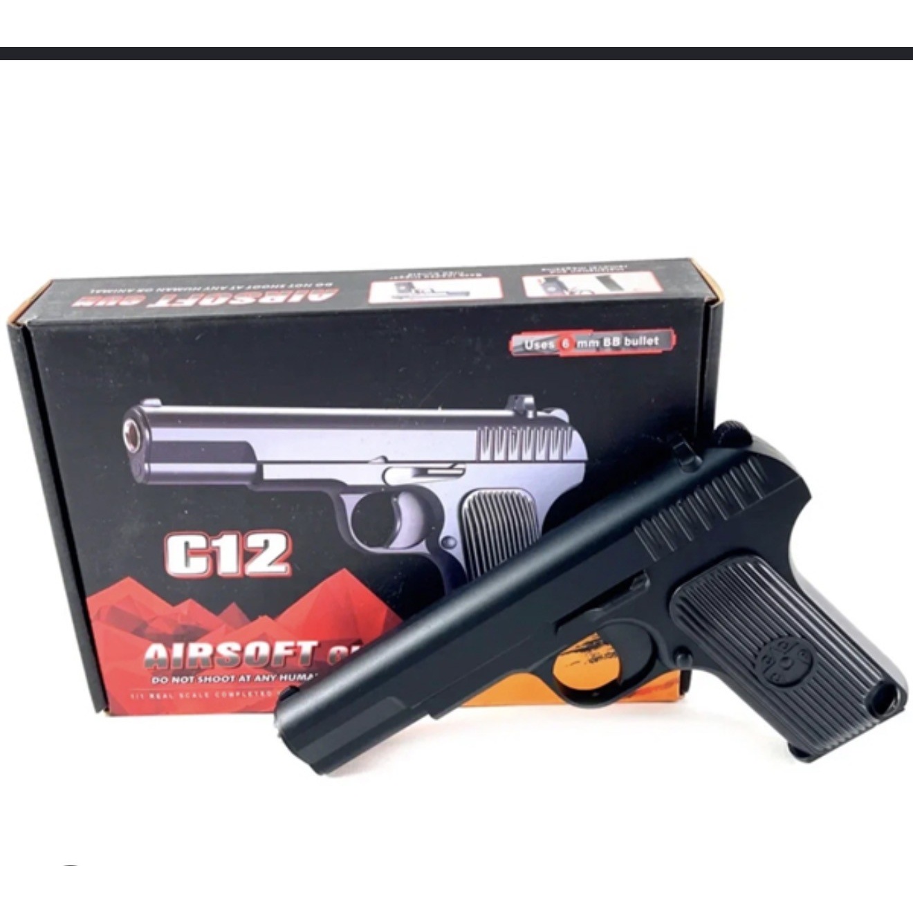 تفنگ بادی کلت اسباب بازی کد C12 قسطی