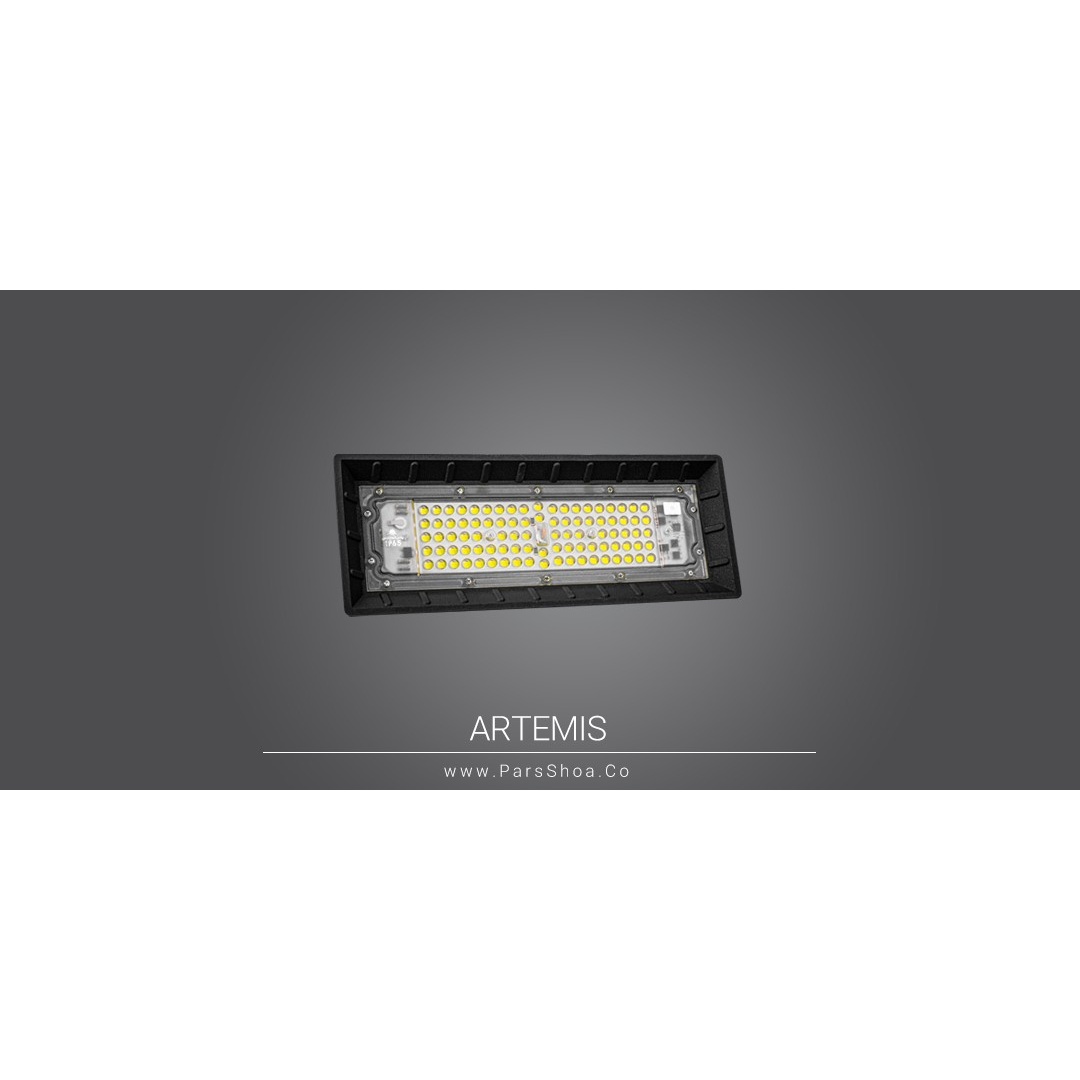 پرژکتور 80 وات smd پارس شعاع توس مدل آرتمیس سفید