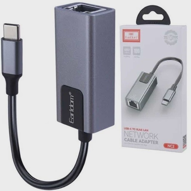 تبدیل تایپ سی به LAN ارلدام NC2 Earldom NC2 LAN