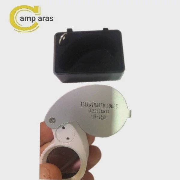ذره بین چراغ قوه دار مدل 40X 25MM
