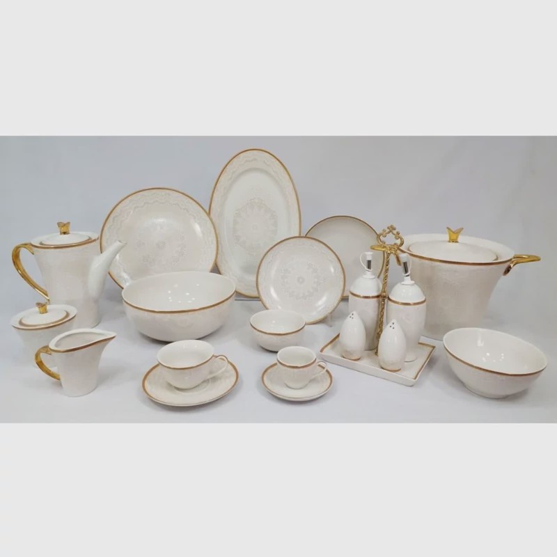 سرویس چینی 99 پارچه (12 نفره) پردیس کد 7010 ارسال رایگان