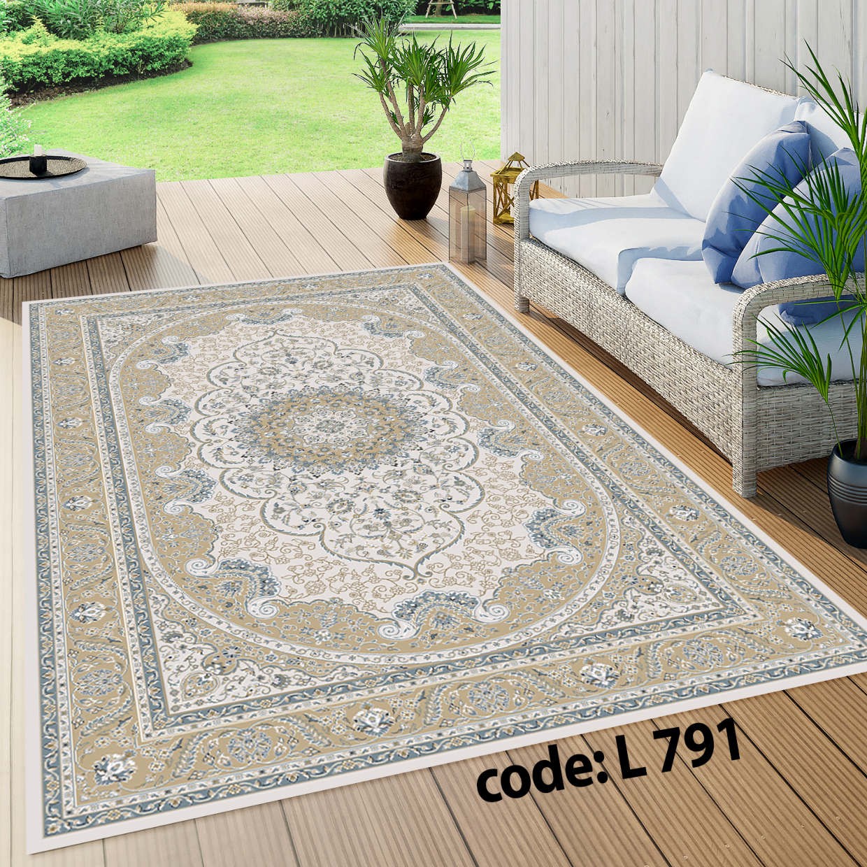 روفرشی کشدار (کاور فرش) و فرشینه و پادری کالای خواب متین کد L 791