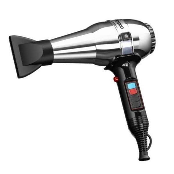سشوار حرفه ای 1600 وات گوسونیک مدل GHD-224، موتور AC، وزن 900 گرم، دارای سری متمرکز کننده باریک با ویژگی صاف کنندگی