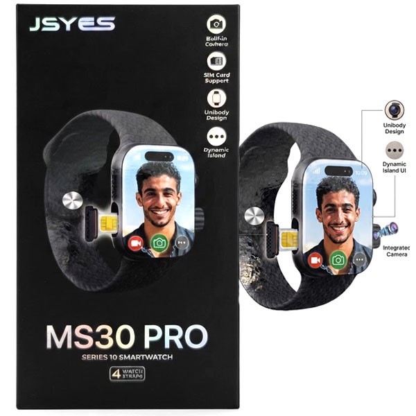 ساعت هوشمند jeyes ms30 proسیم کارت خور و دوربین دار