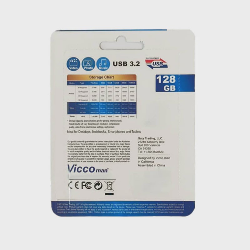 فلش مموری OTG ویکومن مدلVC400Gظرفیت 128 گیگابایت