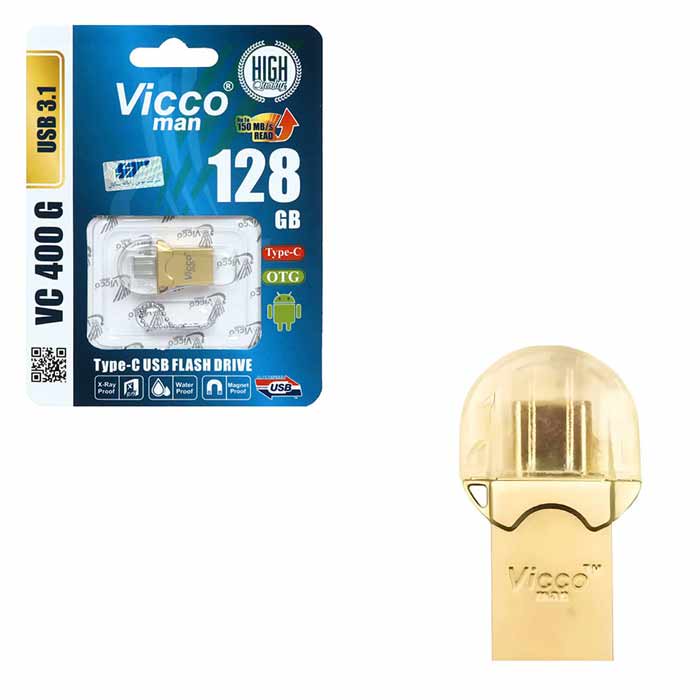 فلش مموری OTG ویکومن مدلVC400Gظرفیت 128 گیگابایت