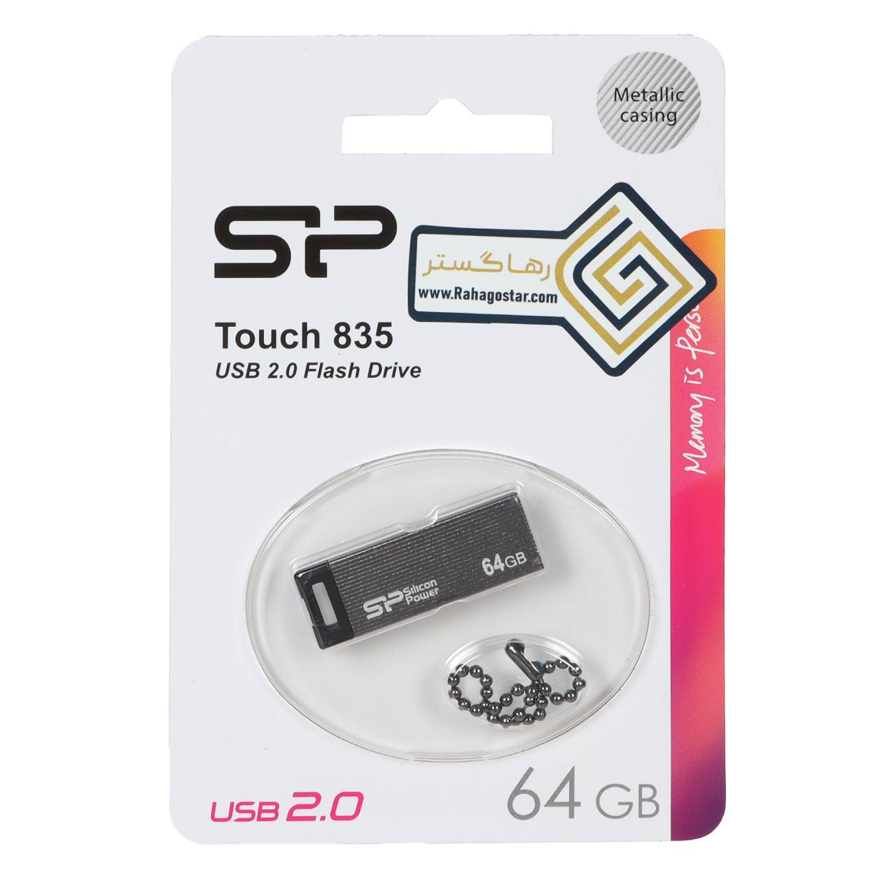 فلش مموری Silicon Power مدل Touch 835 ظرفیت 64 گیگابایت