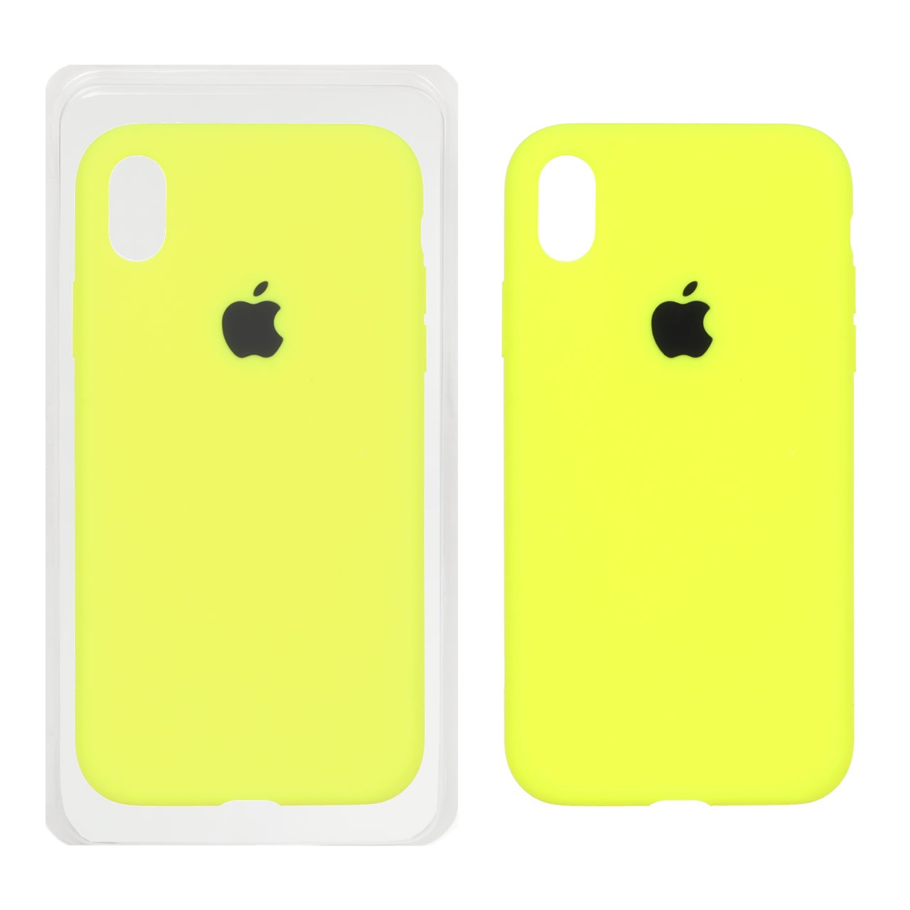قاب سیلیکونی اورجینال داخل مخمل پاک کنی درجه یک آیفون Apple iPhone XR (پک اصلی)