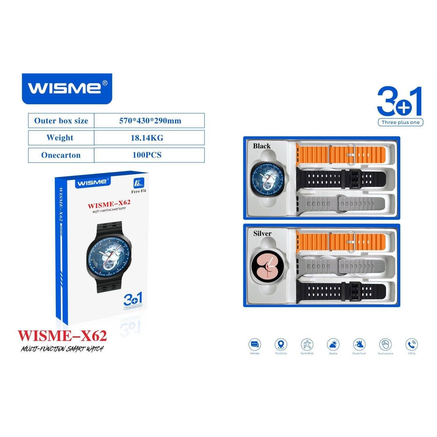 ساعت هوشمند Wisme مدل Wisme-X62