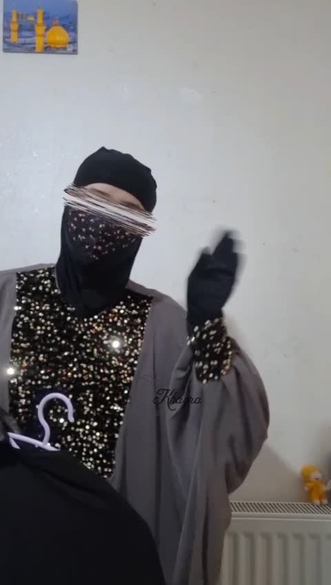 خمار بلند و چند لایه خیمار مشکی جت بلک روسری فرانسوی پوشیه دار کرپ حریر خنک مخصوص اربعین