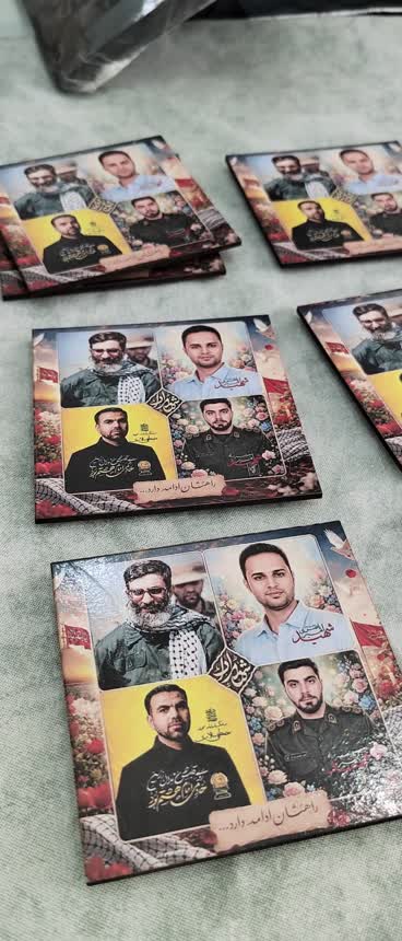پک 50عددی مگنت چوبی مربع یادبود شهدا