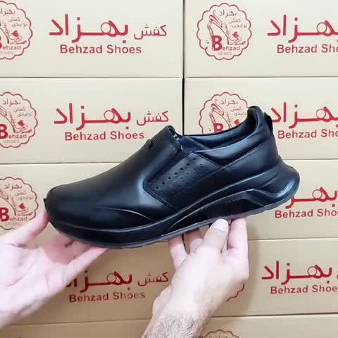 کفش تمام چرم طبیعی گاوی مردانه سایز 40 تا 44 رنگ مشکی زیره پیو تزریق کفی طبی لژ چهار سانتی رویه چرم طبیعی آستر چرم میشن