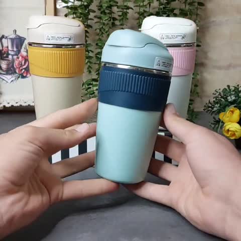 تراول ماگ دوحالته نی نوش و آسان نوش دورسیلیکونی