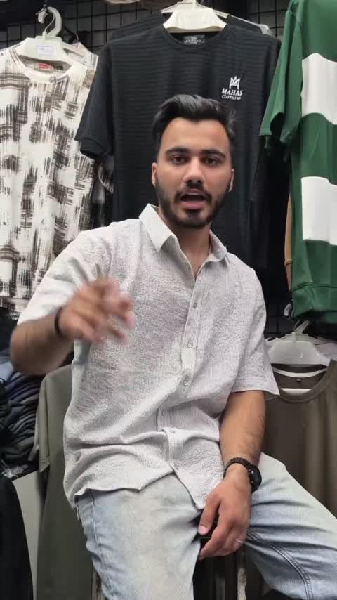 پیراهن نیم آستین شیک مردانه