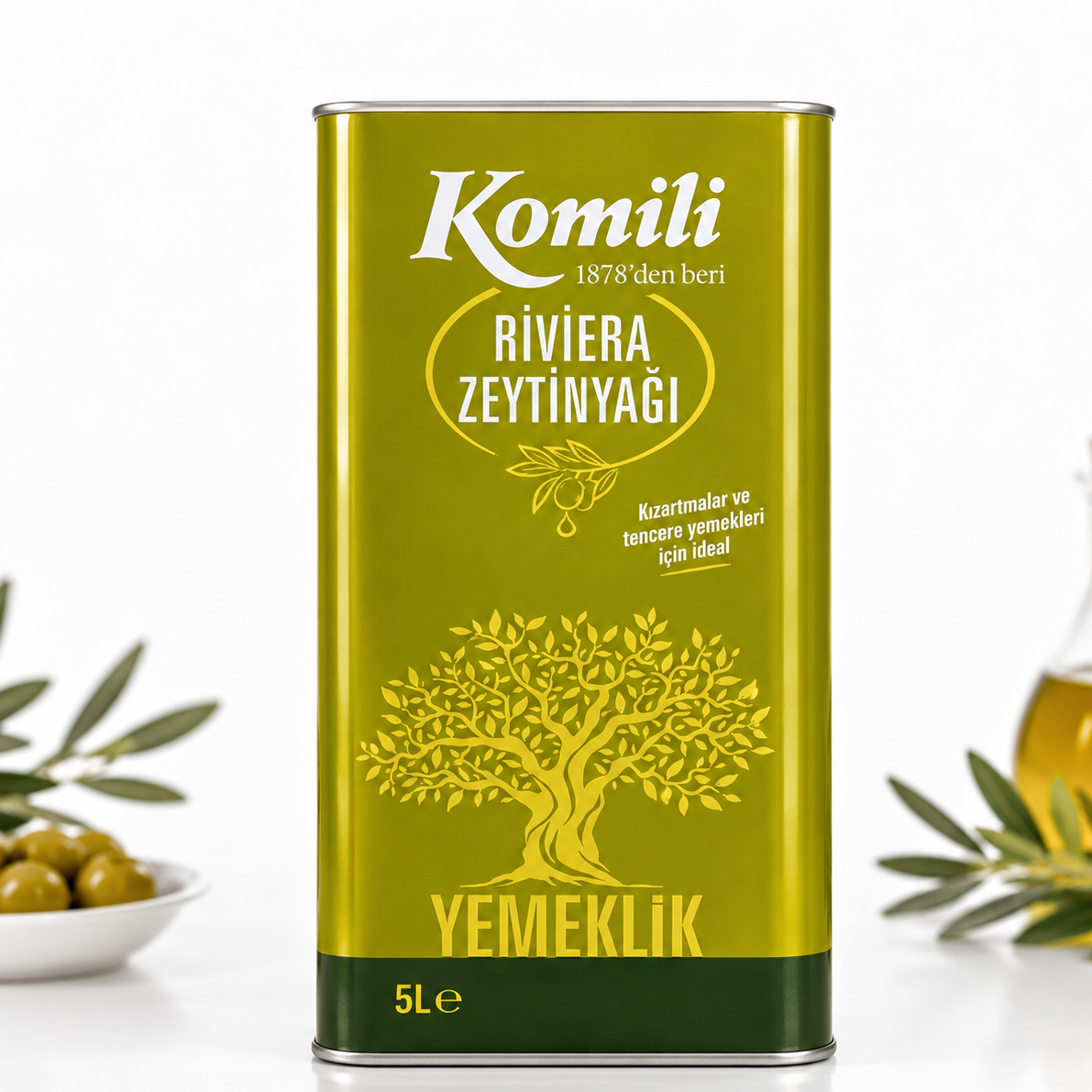 روغن زیتون درب طلایی 5لیتری Komili