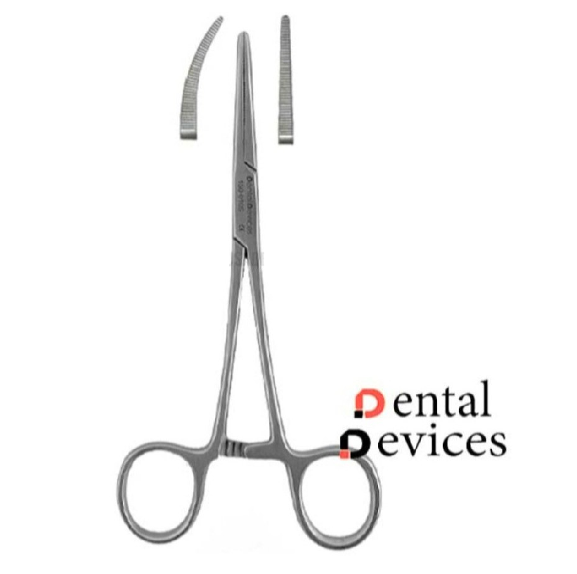 هموستات 14cmسرصاف و کج برند دنتال دیوایس(Dental devices)