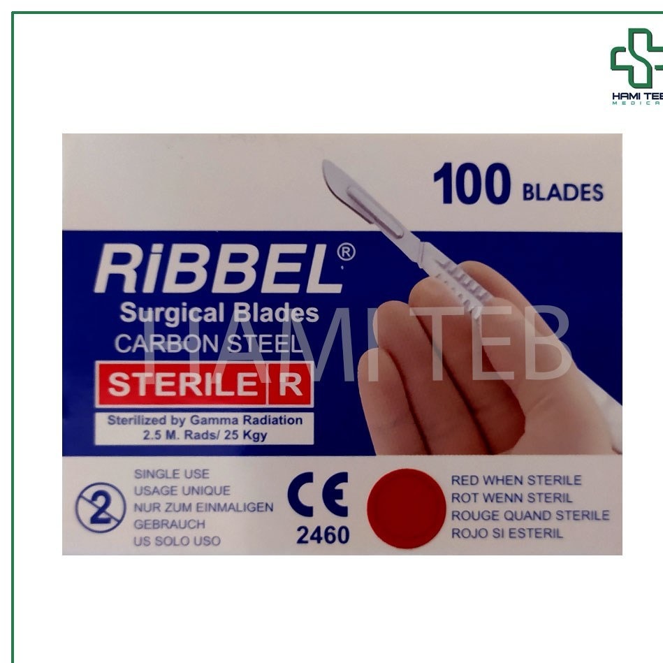 تیغ بیستوری ریبل شماره 11 ا بسته 100 عددی