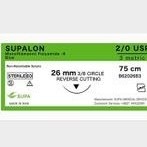 نخ بخیه نایلون سوپا ریورس کات سایز 2/0 ا Supalon Non Absorbable Suture Reverse Cutting) 2/0)
