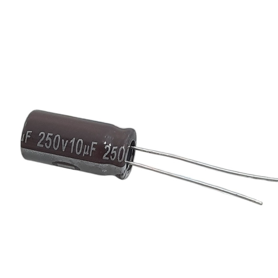 خازن الکترولیت 10 میکرو فاراد 250 ولت axboom