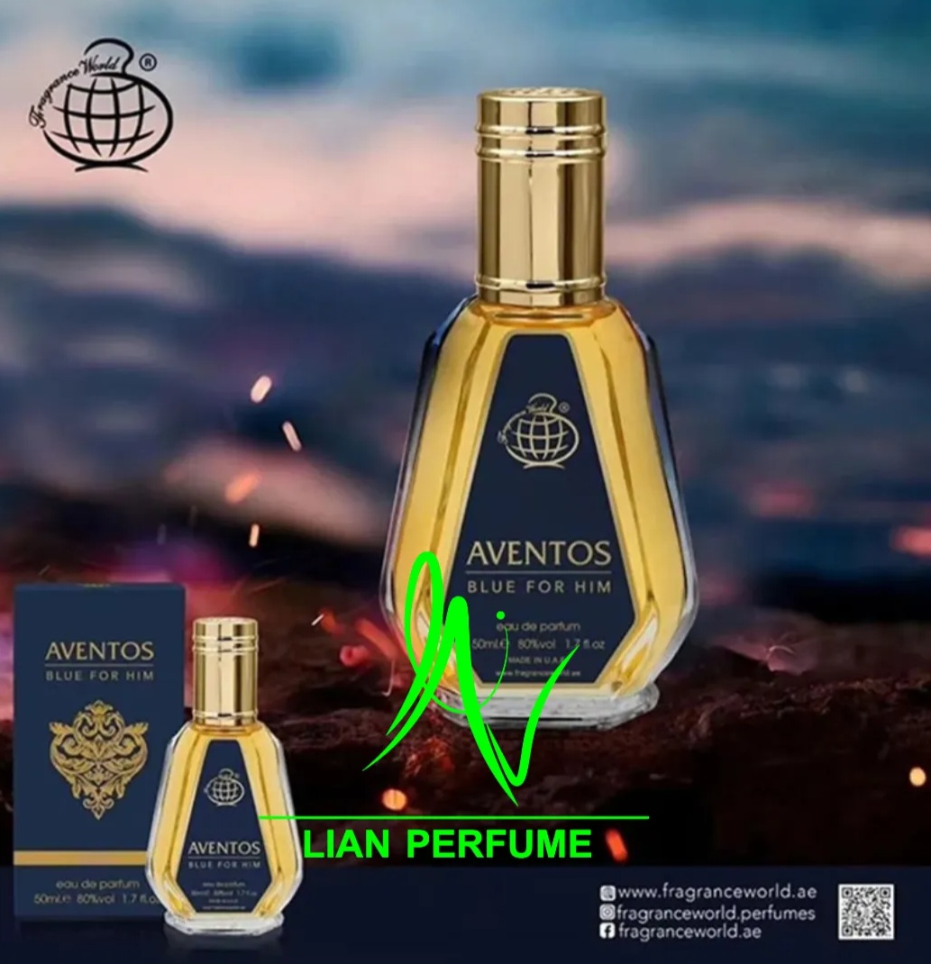عطر ادکلن کرید اونتوس بلو فور هیم 50 میل فراگرنس ورد fragrance world aventos blue for him