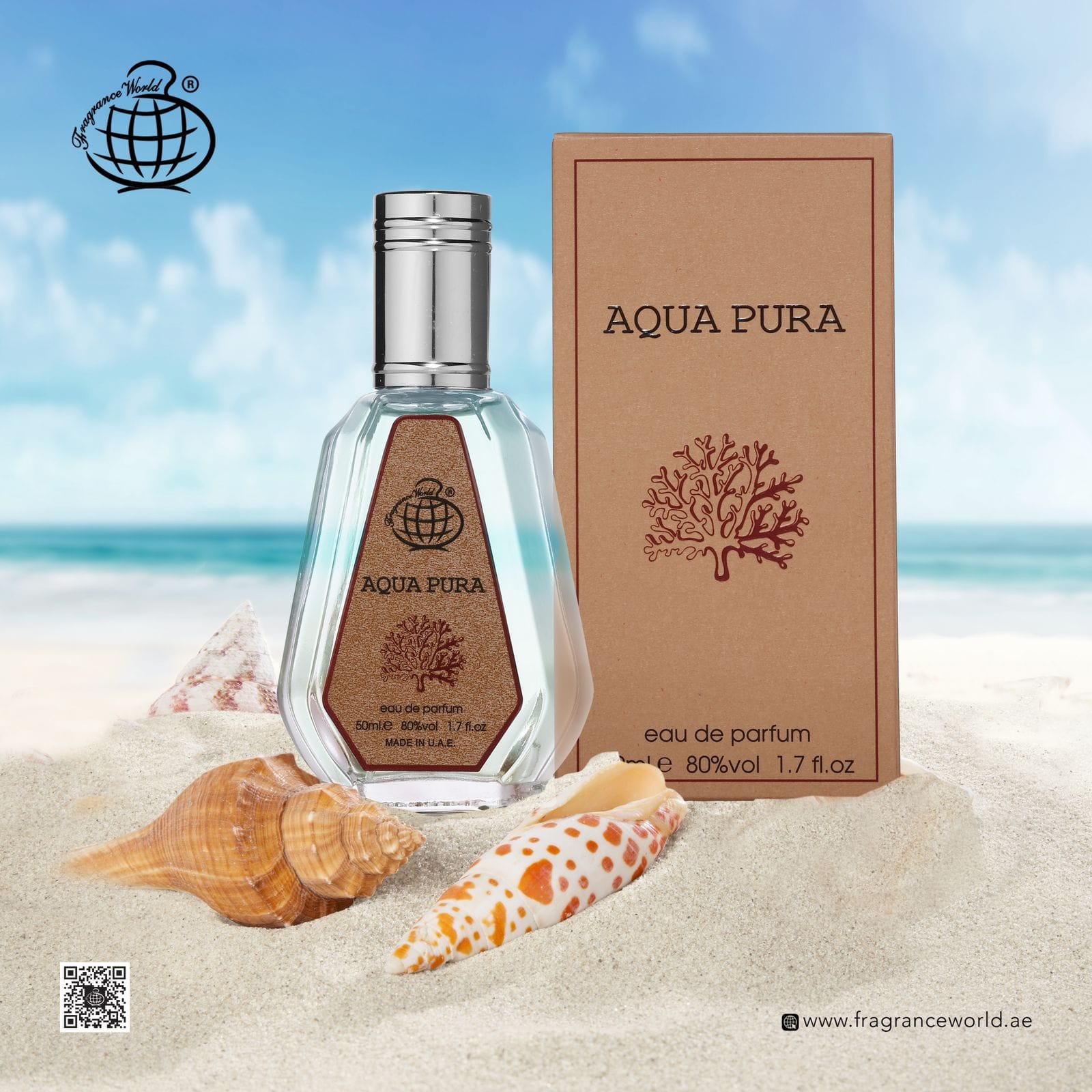 عطر ادکلن آکوا پورا 50 میل مگاماره اورتو پاریسی مگامر فراگرنس ورد aqua pura Fragrance World