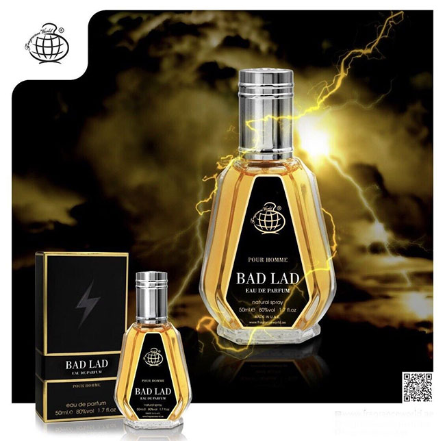 عطر ادکلن 50 میل مردانه کارولینا هررا بد بوی فراگرنس ورد بد لد Fragrance World Carolina Herrera Bad Lad Bad Boy