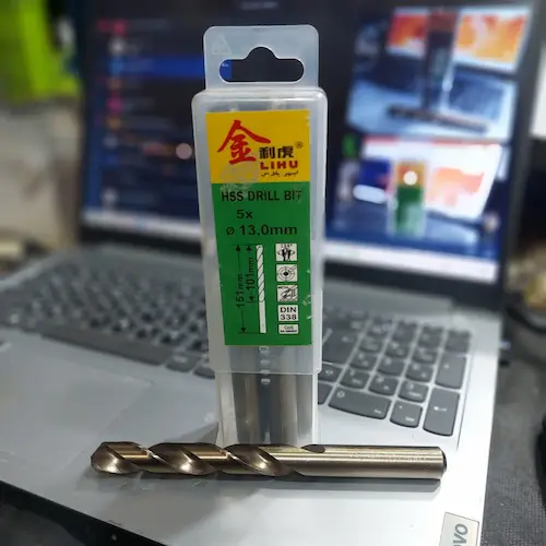 مته 13 میلیمتر کبالت 1 عددی برند لیهو HSS اصلی