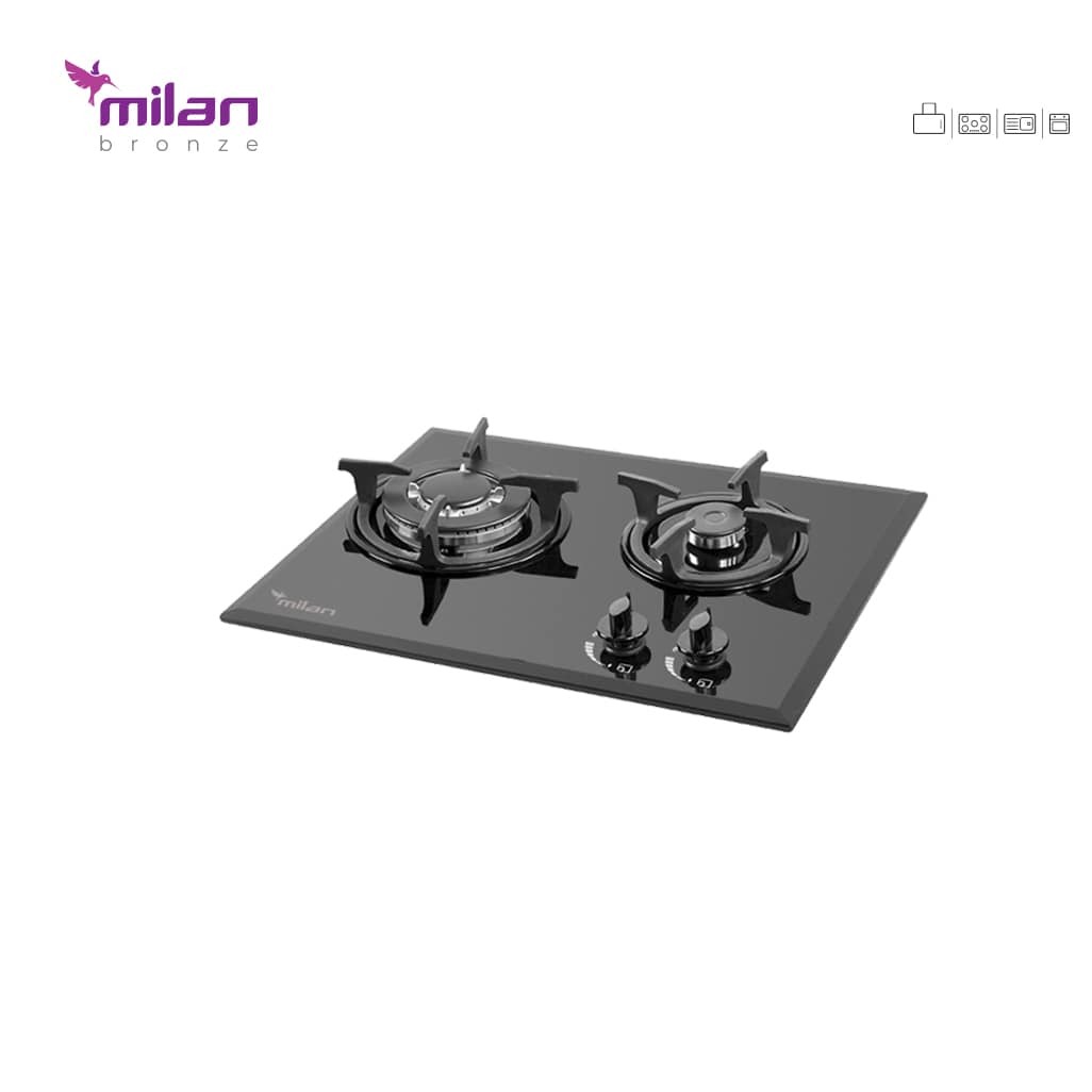گاز دو شعله شیشه ای G25 میلان برنز (پس کرایه)