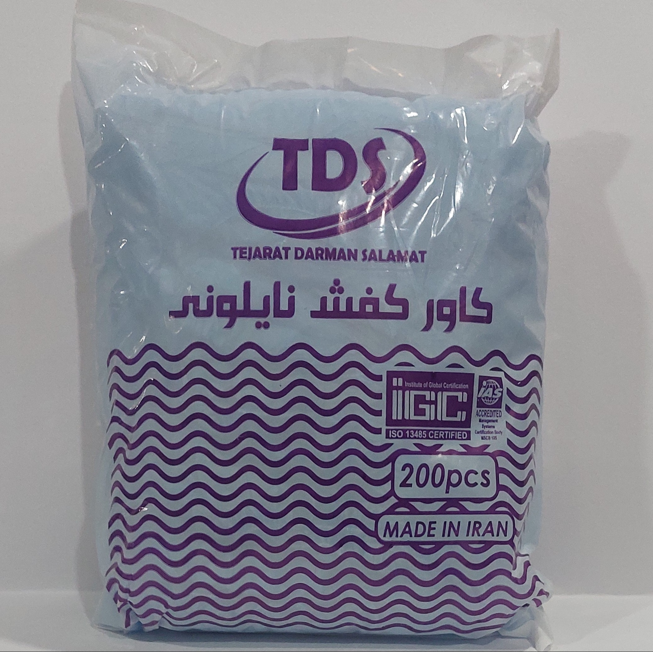 کاور کفش نایلونی TDS(بسته 100 جفتی)