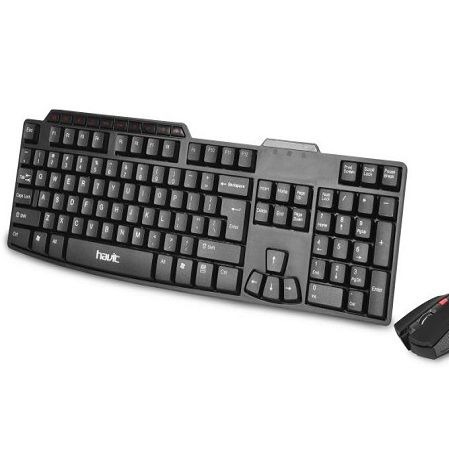 کیبورد و ماوس بیسیم هویت مدل HVKB523GCM کد 1164