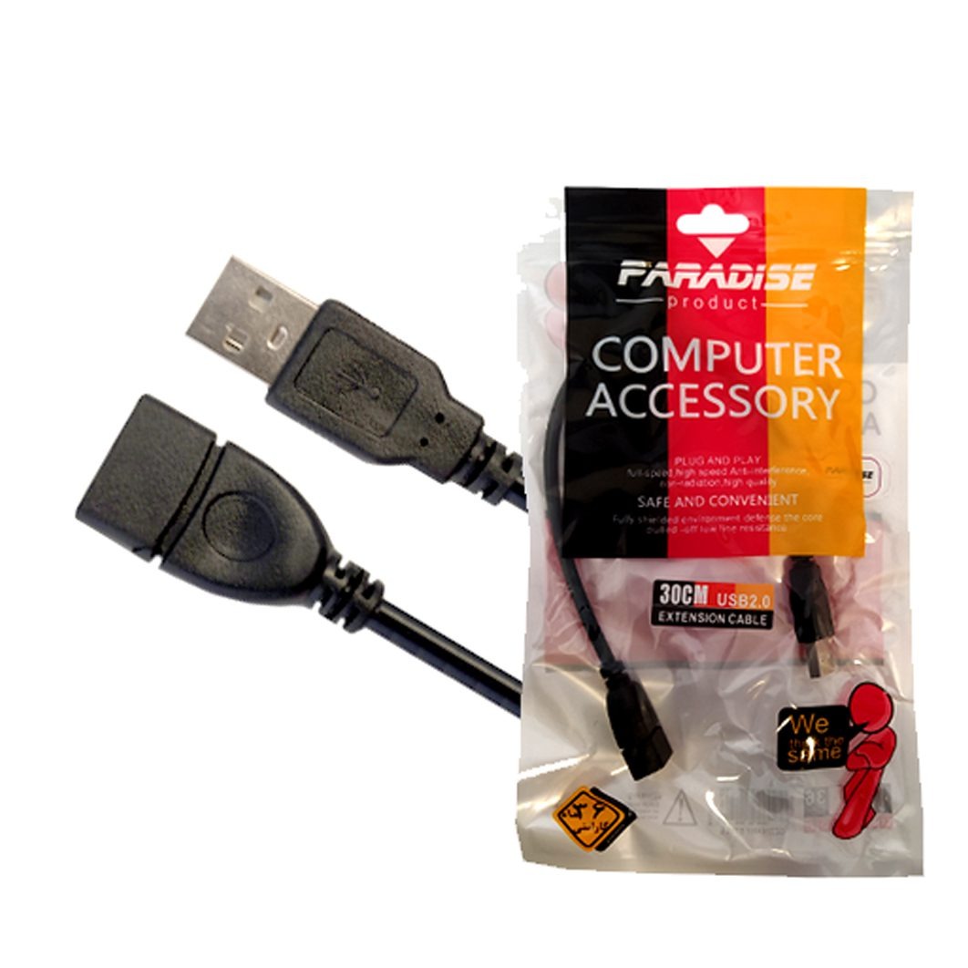 کابل افزایش طول USB پارادایس به متراژ 30 سانتی متر کد 3943