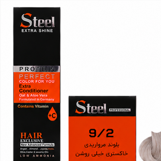 رنگ مو استیل شماره 9.2 بلوند مرواریدی خاکستری خیلی روشن