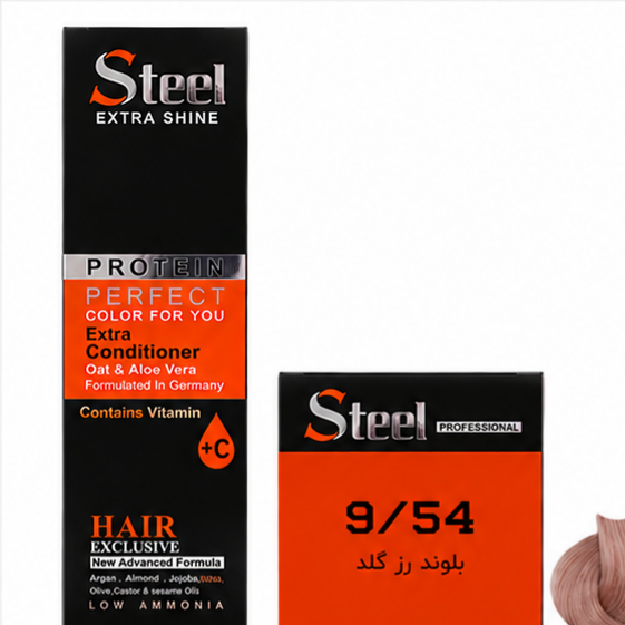 رنگ مو استیل شماره 5.54 بلوند رزگلد