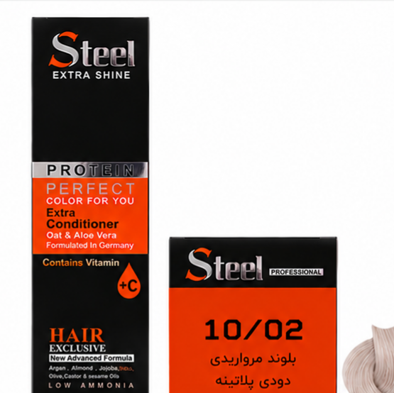 رنگ مو استیل شماره 10.02 بلوند مرواریدی دودی پلاتینه