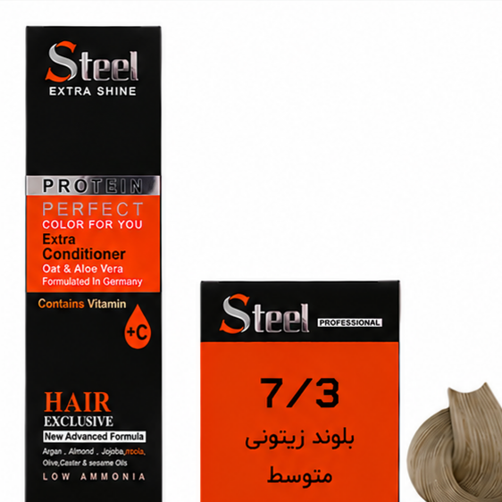 رنگ مو استیل شماره 7.3 بلوند زیتونی متوسط