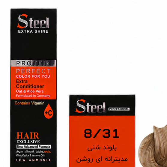 رنگ مو استیل شماره 8.31 بلوند شنی مدیترانه ای روشن