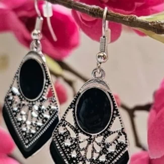 گوشواره آویز مشکی