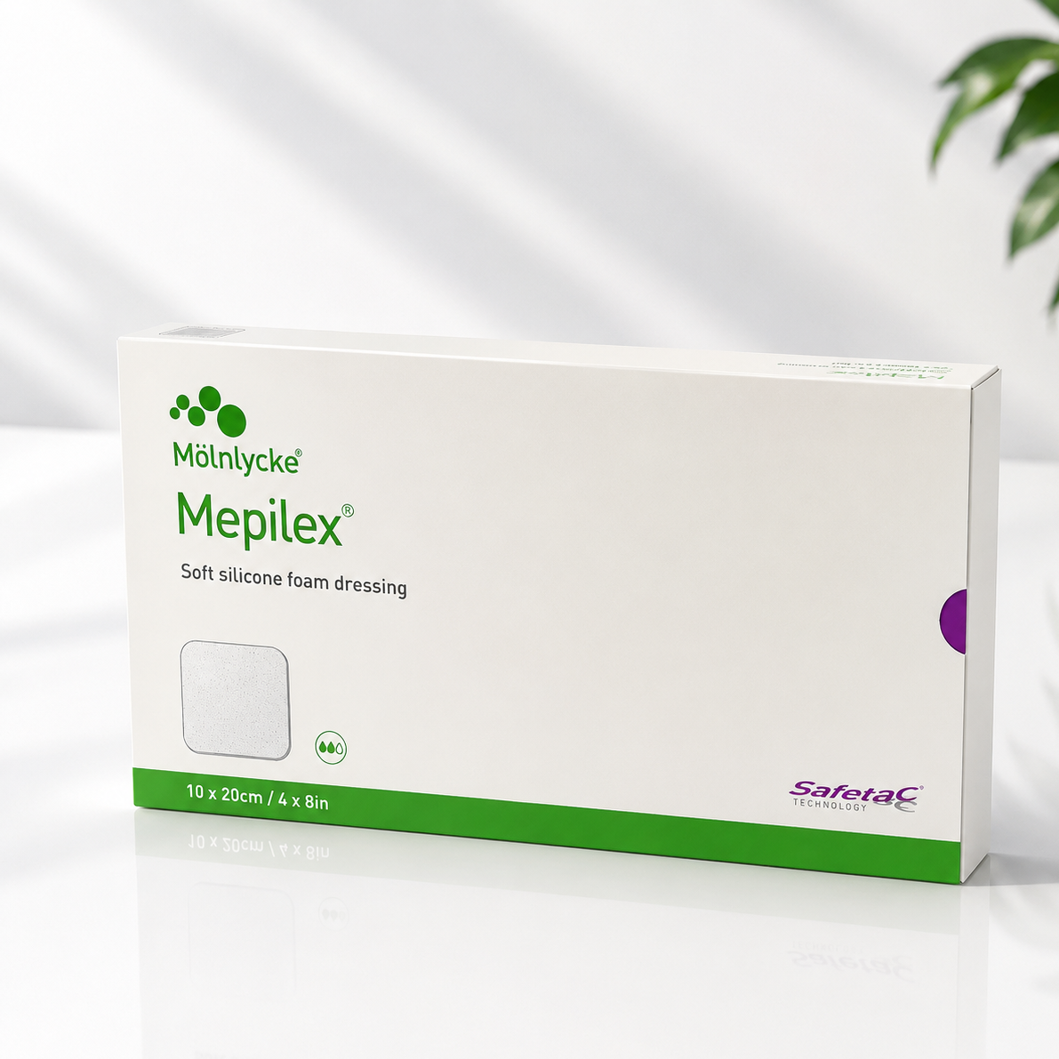 فوم درمان زخم ساده مونلیکه Mepilex سایز 10*20