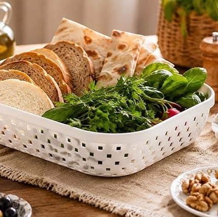 سبد نان و سبزی طرح بافت یک جفت(الوان)(پسکرایه)