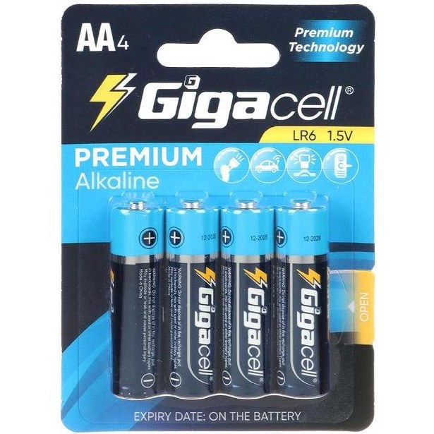 باتری قلمی آلکالاین 4 عددی gigacell