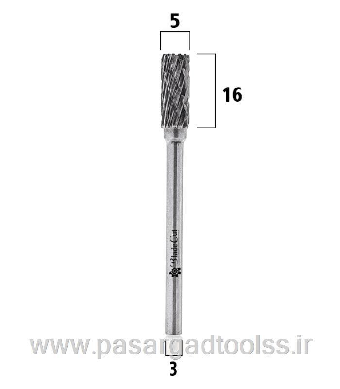 فرز فرم استوانه ای خشن تراش قطر 5.0 شفت 3 Blade Cut