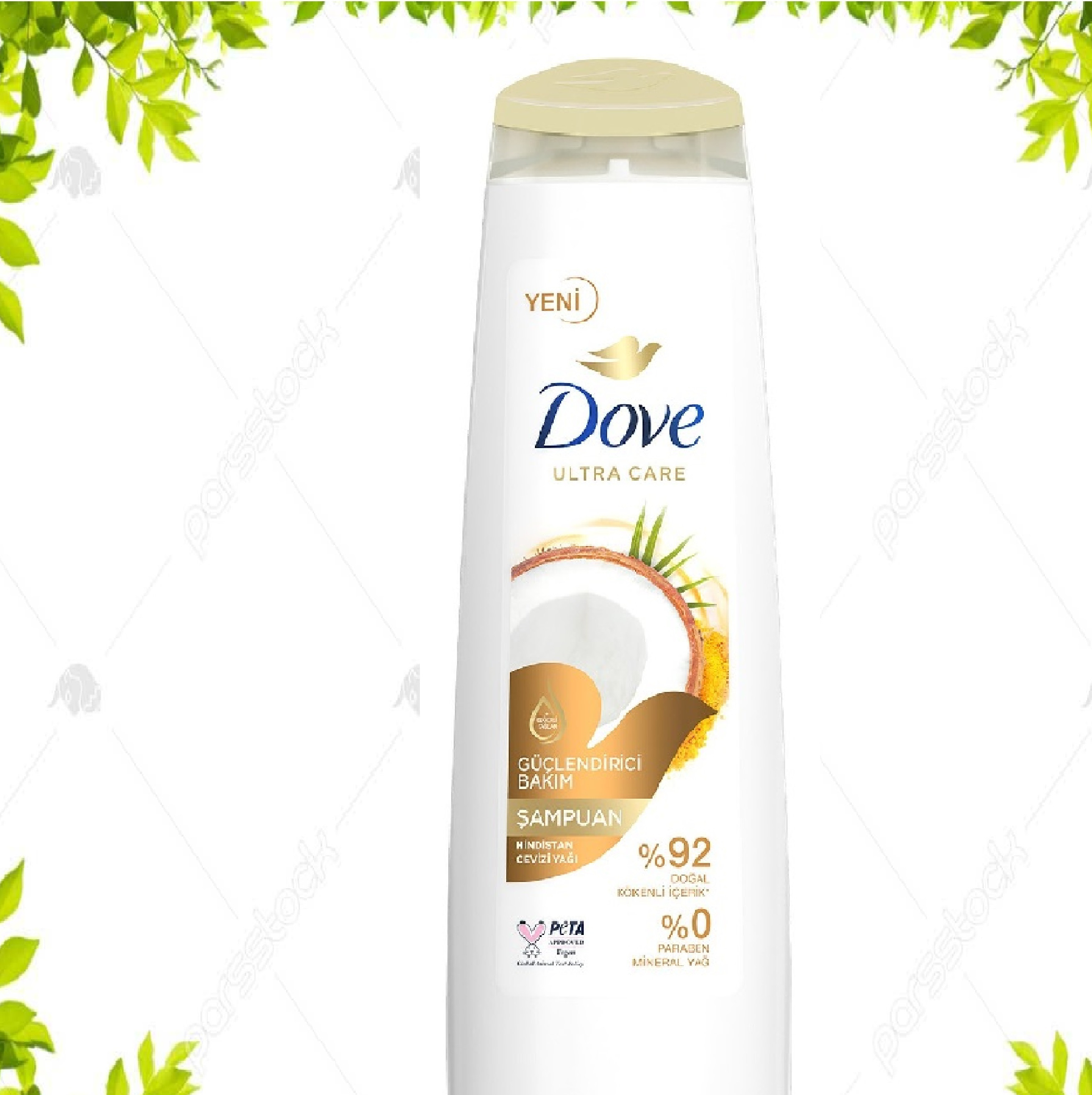 شامپو تقویت کننده موی سر داو Dove مدل Coconut Oil حاوی روغن نارگیل حجم 400 میل